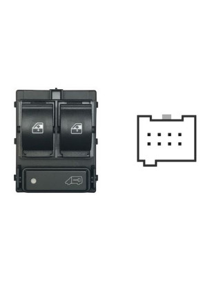 BLOCCO COMANDI ALZACRISTRALLO ANT SX 8 2 GRIGIO CON RETROVISORE ELETT NON RIBALTABILI ELETTRICAMENTE E CON PULSANTE CHIUSURA CE