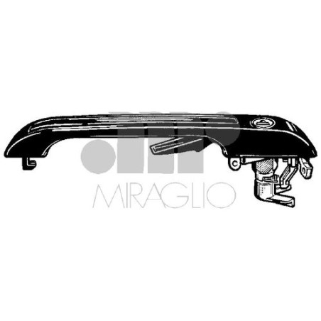 MANIGLIA PORTA EST ANT DX VOLKSWAGEN CADDY (14) 1979 1995 OEM 191837206A