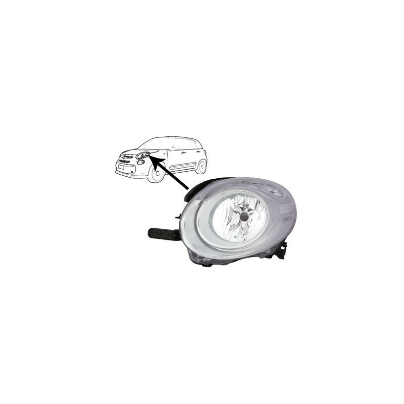 FARO FANALE PROIETTORE SUP SX H7 FIAT 500 L (351/352) 2012 2017 OEM 52089194