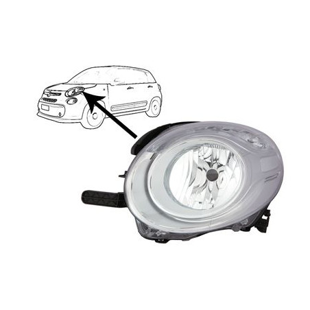 FARO FANALE PROIETTORE SUP SX H7 FIAT 500 L (351/352) 2012 2017 OEM 52089194