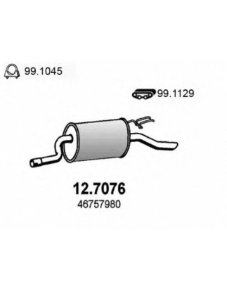 SILENZIATORE POST OEM 46757980
