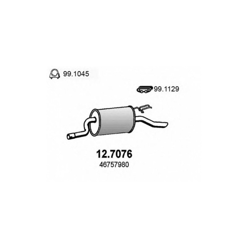 SILENZIATORE POST OEM 46757980