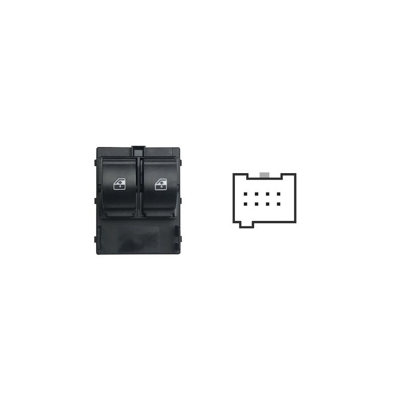BLOCCO COMANDI ALZACRISTRALLO ANT SX 8 2 CITROEN NEMO (AA) 2008  OEM 1618106380