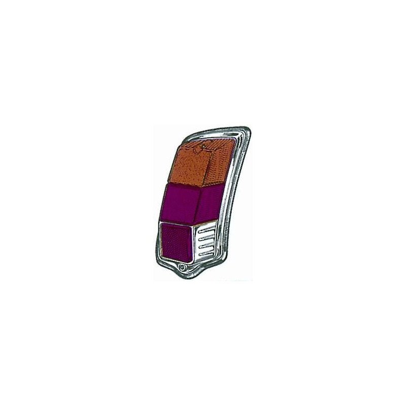 LENTE FANALE POST SX STARS FIAT 500 F / L / R 1965 1975 OEM 259571