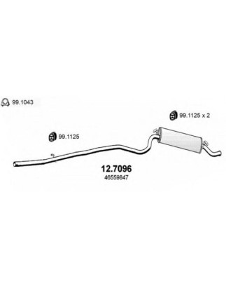SILENZIATORE POST OEM 46559847