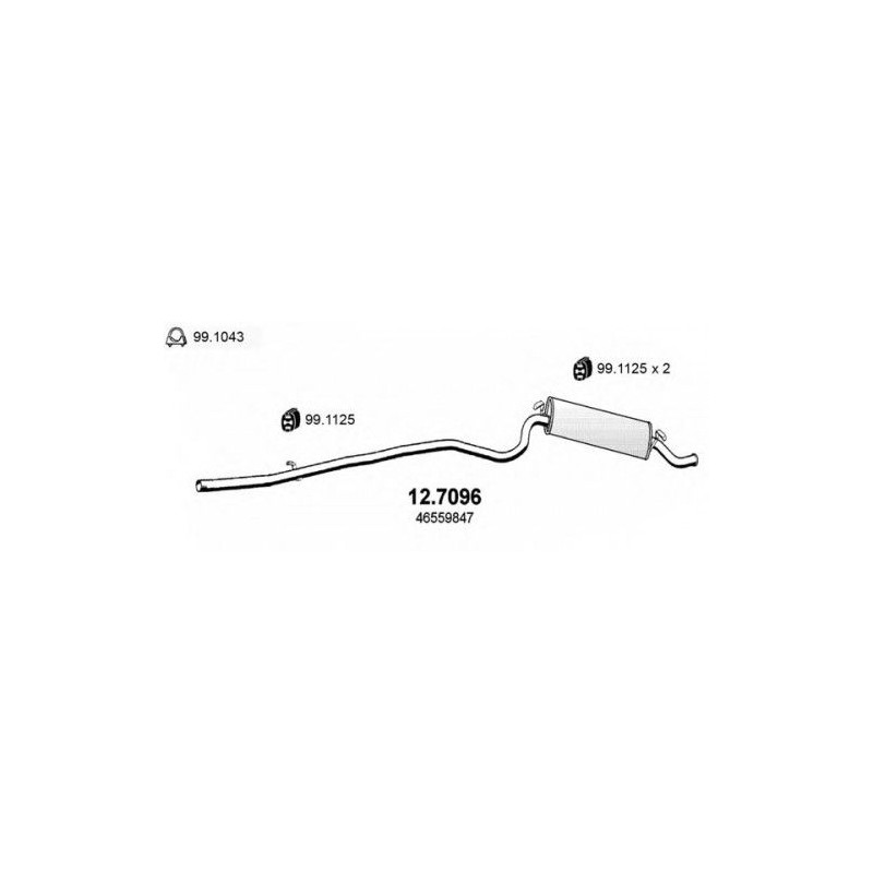 SILENZIATORE POST OEM 46559847