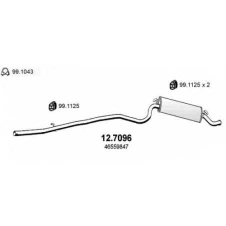 SILENZIATORE POST OEM 46559847