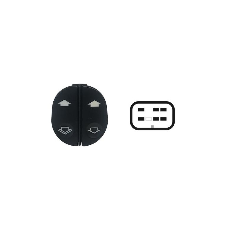 BLOCCO COMANDI ALZACRISTRALLO ANT SX 6 2 SX SOLO IN APERTURA FORD FIESTA (JA/JB) 2002 2008 OEM 1459686