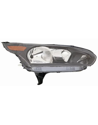 FARO FANALE PROIETTORE SX H7,H15 NERA ARANCIONE FORD TRANSIT/TOURNEO CONNECT (C4A) 2013 2019 OEM 1949635