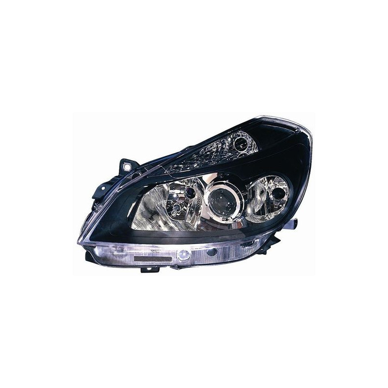 FARO FANALE PROIETTORE DX 2H7,H1 NERA ELETTRICA RENAULT CLIO III (BR0 1/CR0 1) 2006 2009 OEM 7701061076