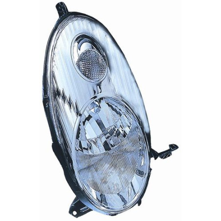 FARO FANALE PROIETTORE DX H4 CROMATA NISSAN MICRA (K12) 2002 2010 OEM 26010AX600