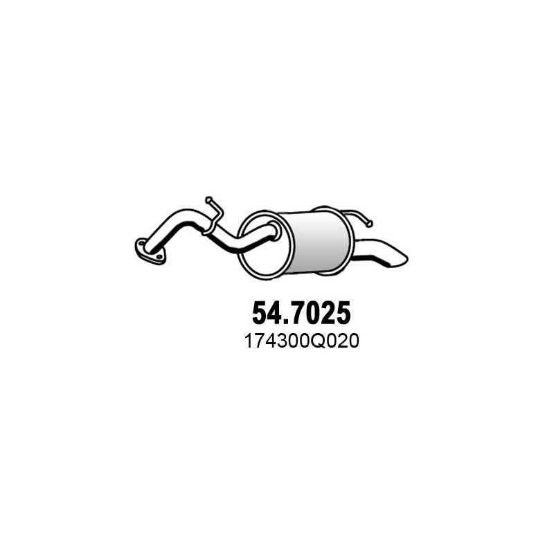 SILENZIATORE POST OEM 174300Q020