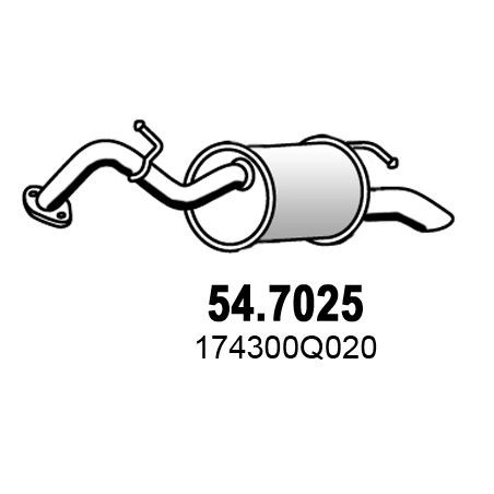 SILENZIATORE POST OEM 174300Q020