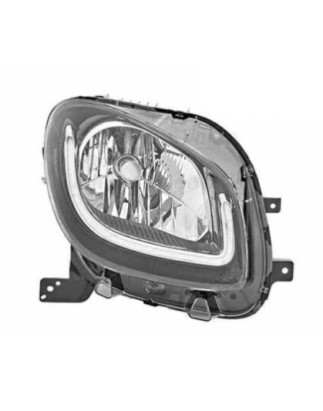 FARO FANALE PROIETTORE DX LED 6 HIGH LINE NERA A LED SMART FORTWO (453) 2014  OEM A4539065601