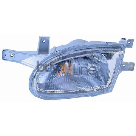 FARO FANALE PROIETTORE DX 5 H4 ELETTRICA ELETTRICA HYUNDAI ACCENT H/B (X-3) 1997 1999 OEM 9210622360