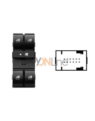 BLOCCO COMANDI ALZACRISTRALLO ANT SX 12 4 CITROEN NEMO (AA) 2008 OEM 735498686
