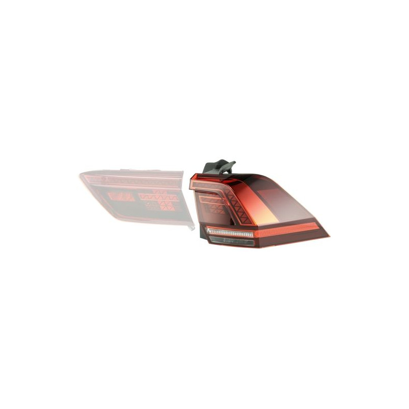 FANALE P/DX EST ROSSO SCURO A LED VW TIGUAN 01/16 