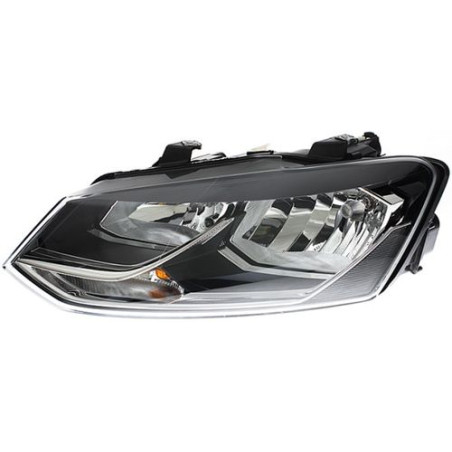 FARO SX 2H7 C/MOTOR ELETT VW POLO 01/14 PARAB NERA