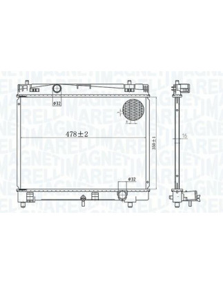 RADIATORI TOYOTA YARIS II (P9) 2005 2011 OEM 164000Q040