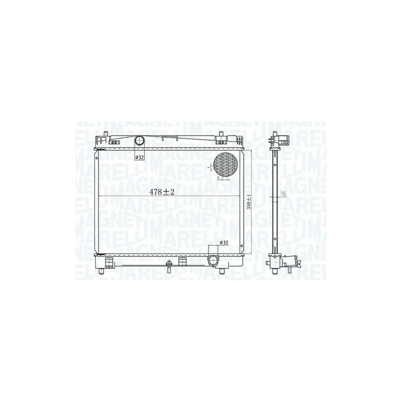 RADIATORI TOYOTA YARIS II (P9) 2005 2011 OEM 164000Q040