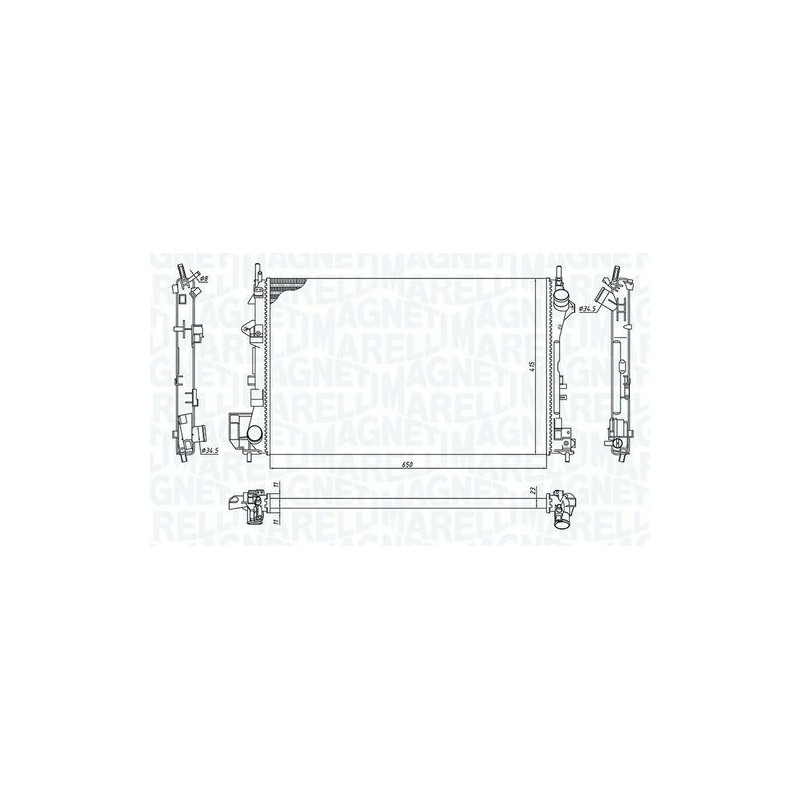 RADIATORI OPEL SIGNUM (Z03) 2003 2006 OEM 1300244