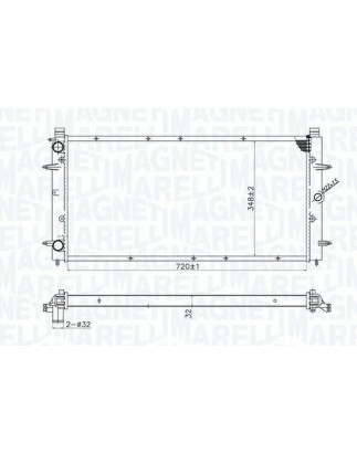 RADIATORI VOLKSWAGEN TRANSPORTER (T4) (70A/70H/7DA/7DH) 1991 1996 OEM 701121253D