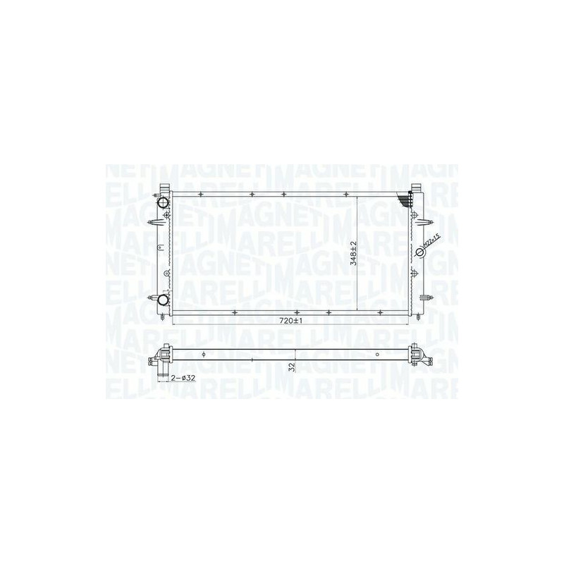 RADIATORI VOLKSWAGEN TRANSPORTER (T4) (70A/70H/7DA/7DH) 1991 1996 OEM 701121253D