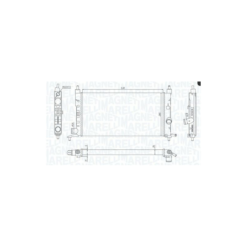 RADIATORI OPEL COMBO (TF0/TF1) 1993 2000 OEM 1300149