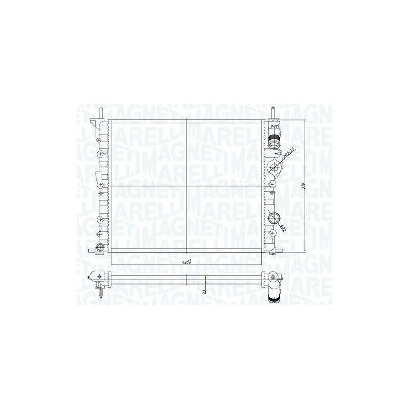 RADIATORI DACIA LOGAN-MCV I (KS/LS/US) 2008 2012 OEM 7700838134