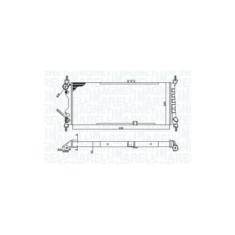 RADIATORI OPEL COMBO (TF0/TF1) 1993 2000 OEM 1300151