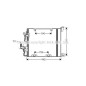 CONDENSATORE 11.8 11.8 381 365 ALLUMINIO 1800 16 TUBI DI RAFFREDDAMENTO PARALLELI CON GUARNIZIONI CON ESSICCATORE OPEL ASTRA H 