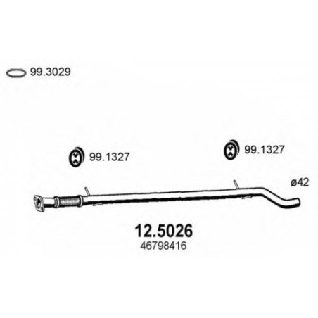 TUBO INTERMEDIO OEM 46798416