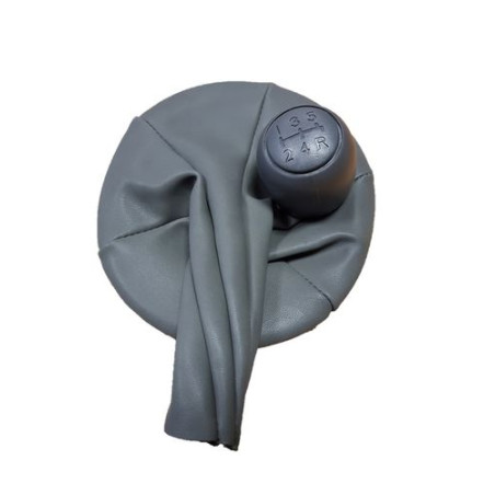 POMELLO E CUFFIA CAMBIO GRIGIO 5 FIAT PANDA (169) 2003 2014 OEM 735446224