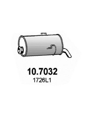 SILENZIATORE POST CITROEN SAXO (S0/S1) 1996 1999 OEM 1726L1
