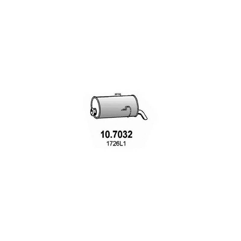 SILENZIATORE POST CITROEN SAXO (S0/S1) 1996 1999 OEM 1726L1