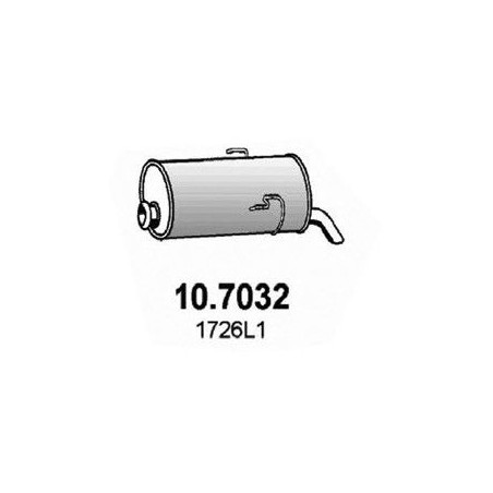 SILENZIATORE POST CITROEN SAXO (S0/S1) 1996 1999 OEM 1726L1