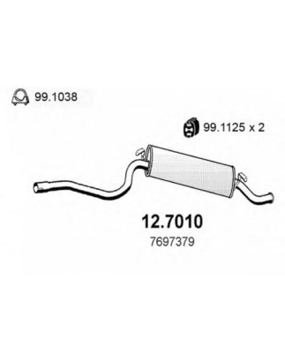 SILENZIATORE POST OEM 7697379