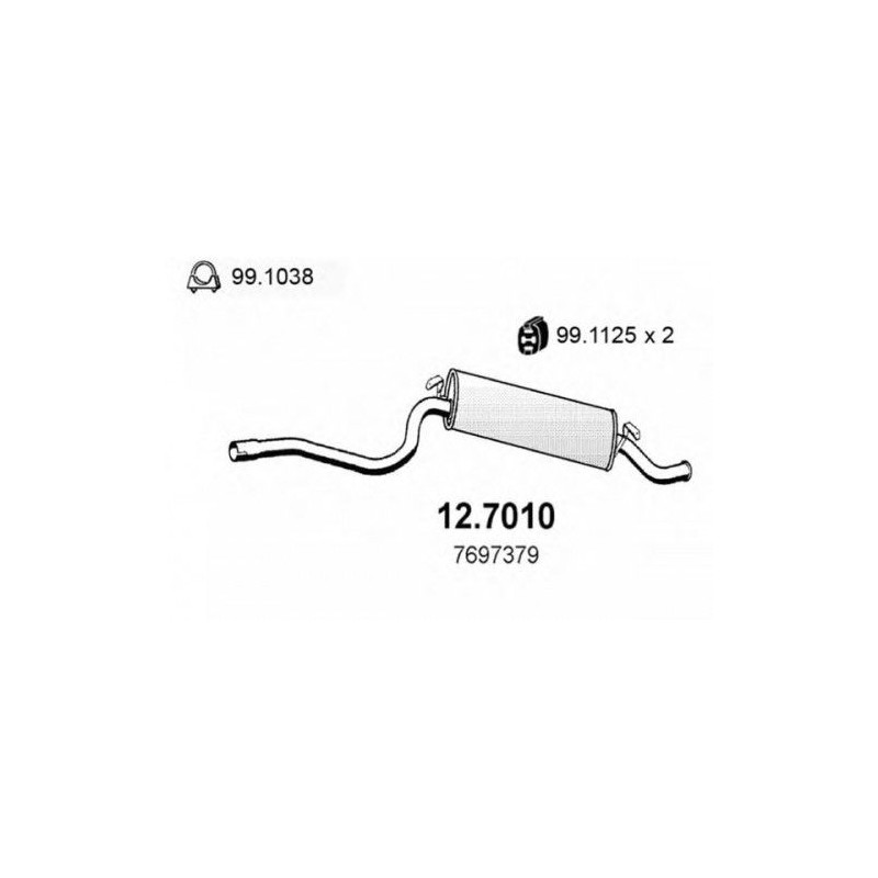 SILENZIATORE POST OEM 7697379