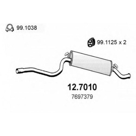 SILENZIATORE POST OEM 7697379