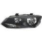 FARO SX 2H7 C/MOT EL VW POLO 09/09  MASCHERINA NERA