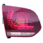 FANALE POST SX ROSSO SCURO SENZA LED LED INTERNO VOLKSWAGEN GOLF VI (5K1) 2008 2013 OEM 5K0945093P
