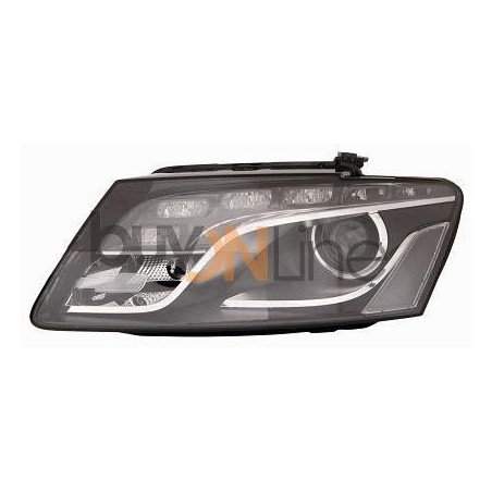 FARO FANALE PROIETTORE SX XENON LED NERA LED AUDI Q5 (8RB) 2008 2012 OEM 8R0941029AF
