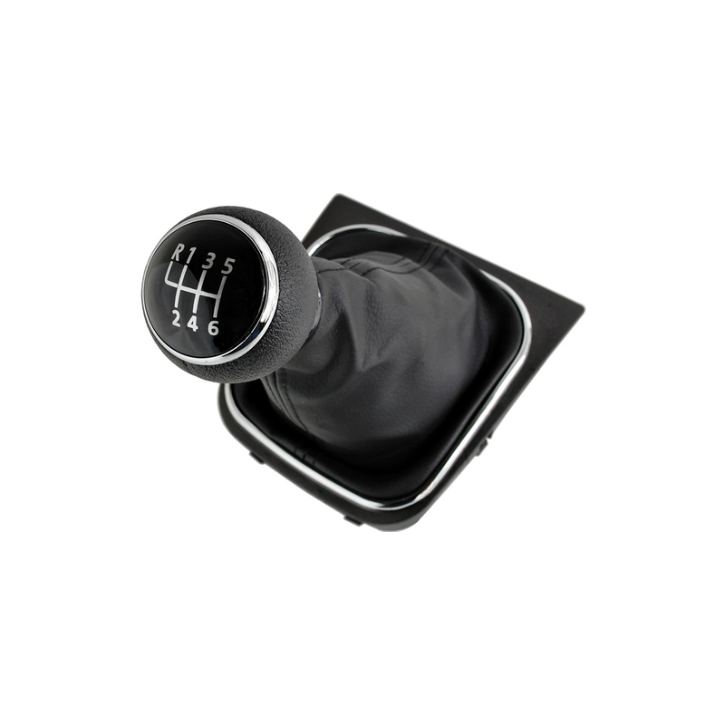 POMELLO E CUFFIA CAMBIO NERO/CROMATO 6 CROMATA NERA LUCIDA VOLKSWAGEN CADDY (14) 1979 1995 OEM 1K0711113CD