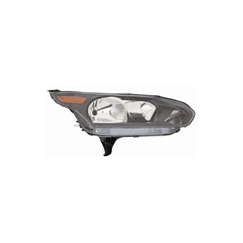 FARO FANALE PROIETTORE DX H7,H15 NERA ARANCIONE FORD TRANSIT/TOURNEO CONNECT (C4A) 2013 2019 OEM 1949633