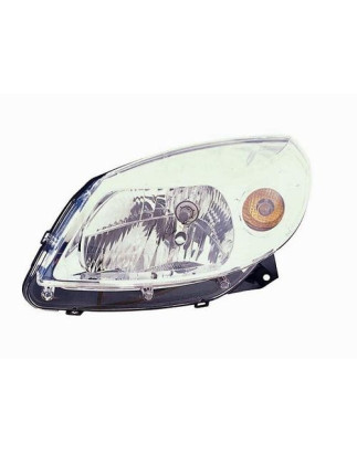 FARO FANALE PROIETTORE SX H4 CROMATA ELETTRICA DACIA SANDERO I (BS) 2008 2012 OEM 8200733878