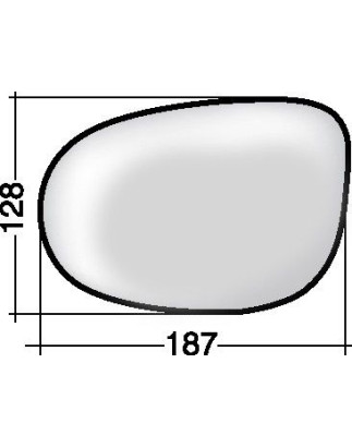 VETRO CON PIASTRA DX FIAT IDEA (350) 2004 2010 OEM 1752457