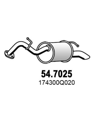 SILENZIATORE POST OEM 174300Q020