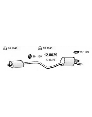 GRUPPO FIAT PUNTO (176) 1995 1999 OEM 7735376