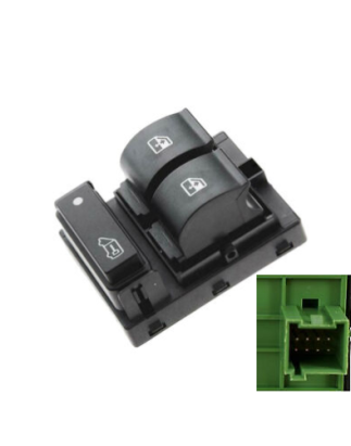 BLOCCO COMANDI ALZACRISTRALLO SX 8 2 VERDE CITROEN e JUMPER III 2020 2023 OEM 735532905