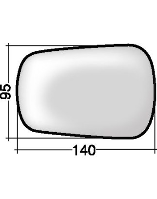 VETRO CON PIASTRA DX FORD FIESTA (JA/JB) 2002 2008 OEM 1145851